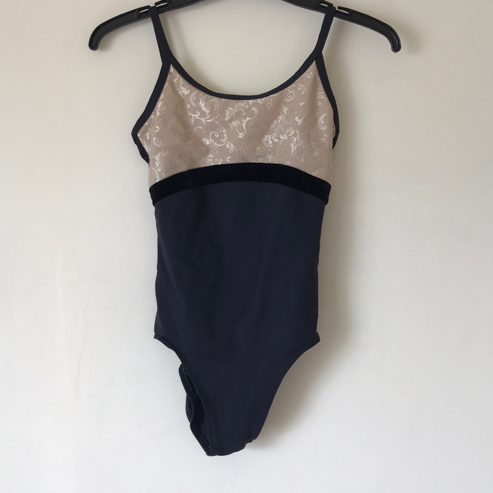 Ainsliewear Gold and Black Leotard